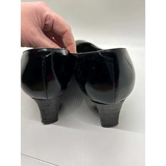 Van Eli Vintage Brown Block Heels Closed Toe Size 8M - Picture 6 of 10